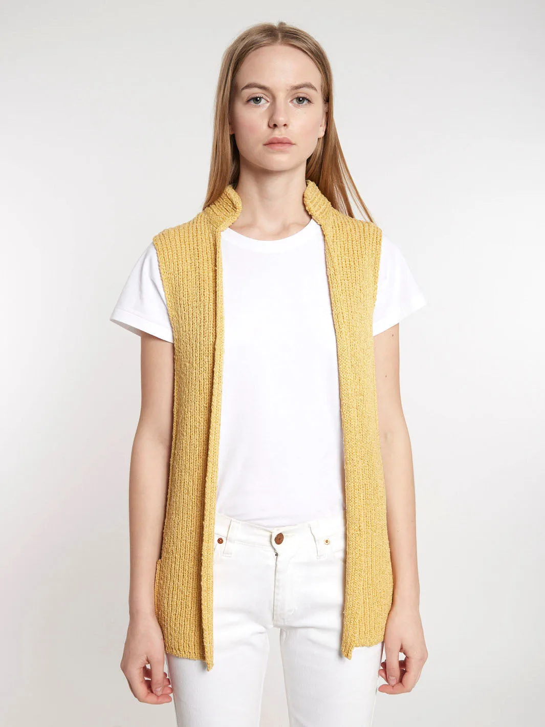 1970s Missoni yellow ochre coloured vest