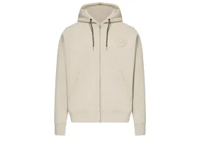 AAPE Ivory Grey Aape Zip Up Sweater