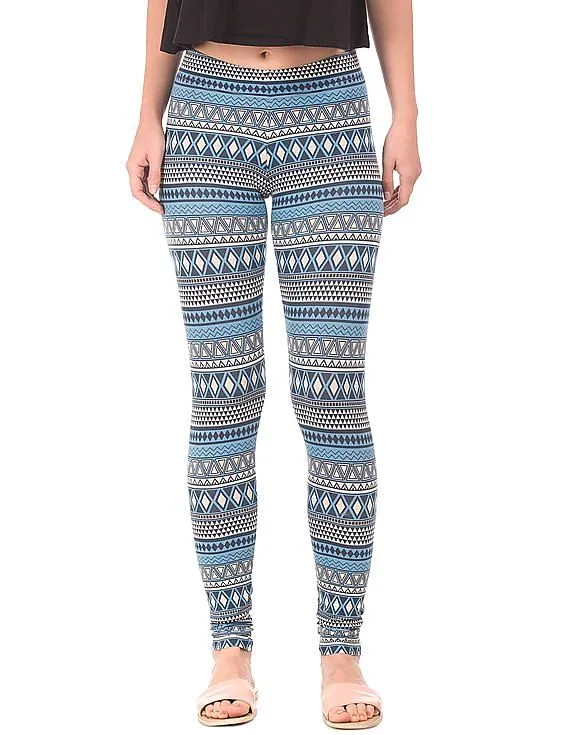 Aeropostale Printed Cotton Spandex Leggings