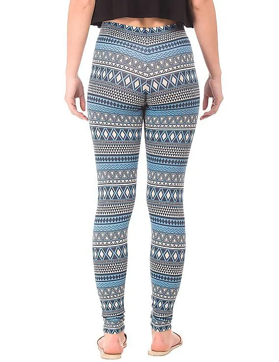 Aeropostale Printed Cotton Spandex Leggings