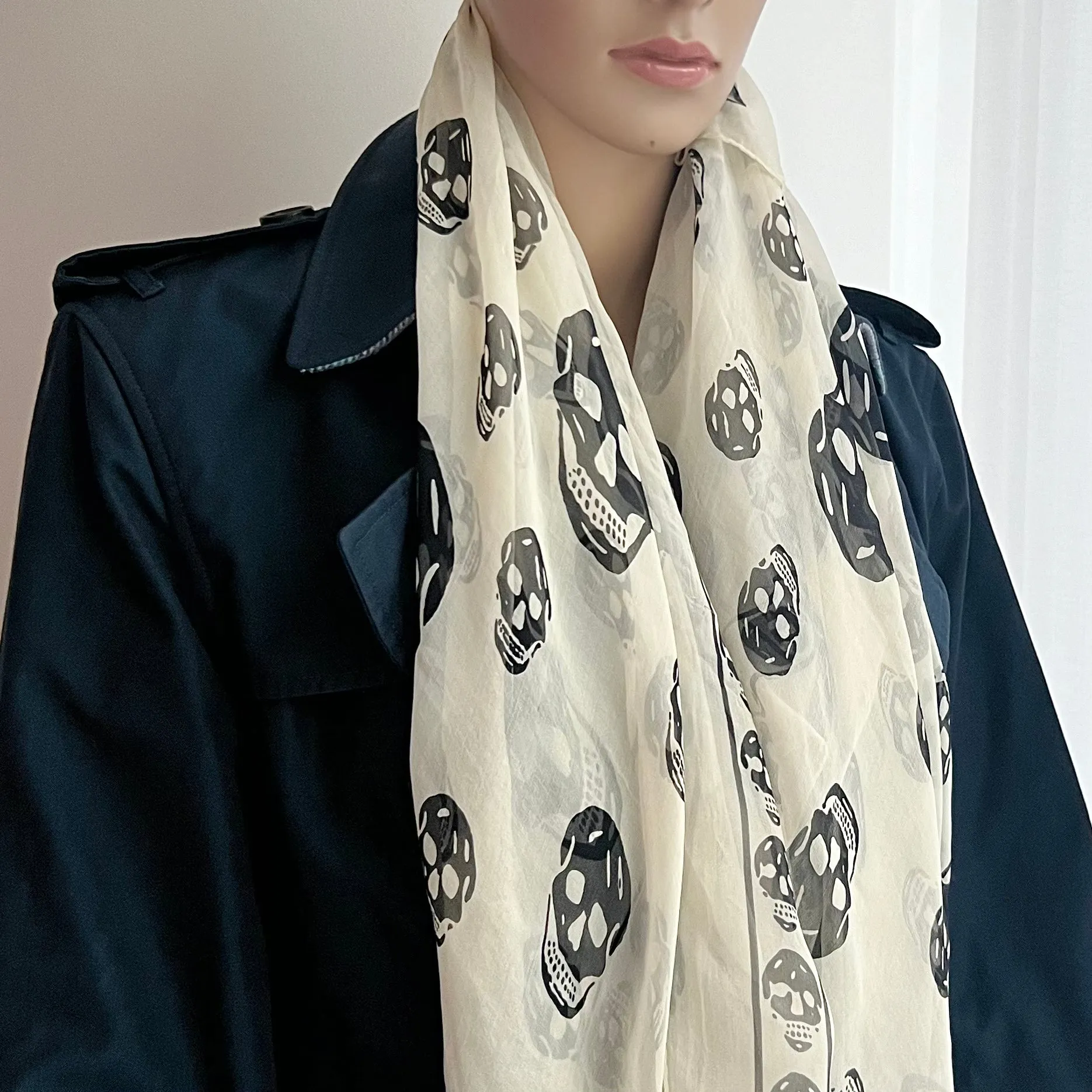 Alexander McQueen Chiffon Scarf