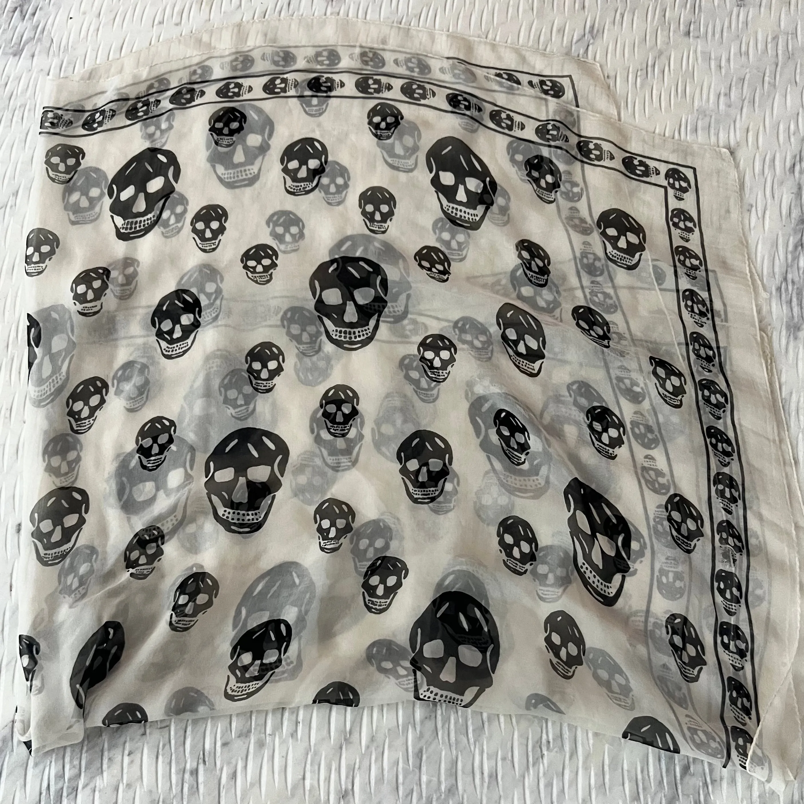 Alexander McQueen Chiffon Scarf