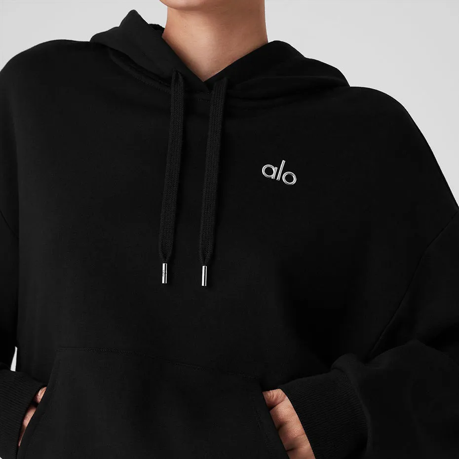 ALO Yoga  |Unisex Street Style Long Sleeves Plain Oversized Logo