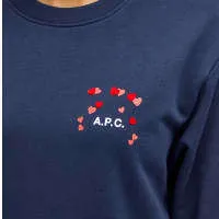 A.P.C.  |Crew Neck Unisex Street Style Long Sleeves Plain Cotton