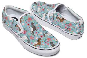 Appaloosa Horse Flower Slip-On Shoes