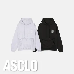 ASCLO  |Unisex Sweat Street Style Long Sleeves Cotton Oversized Logo