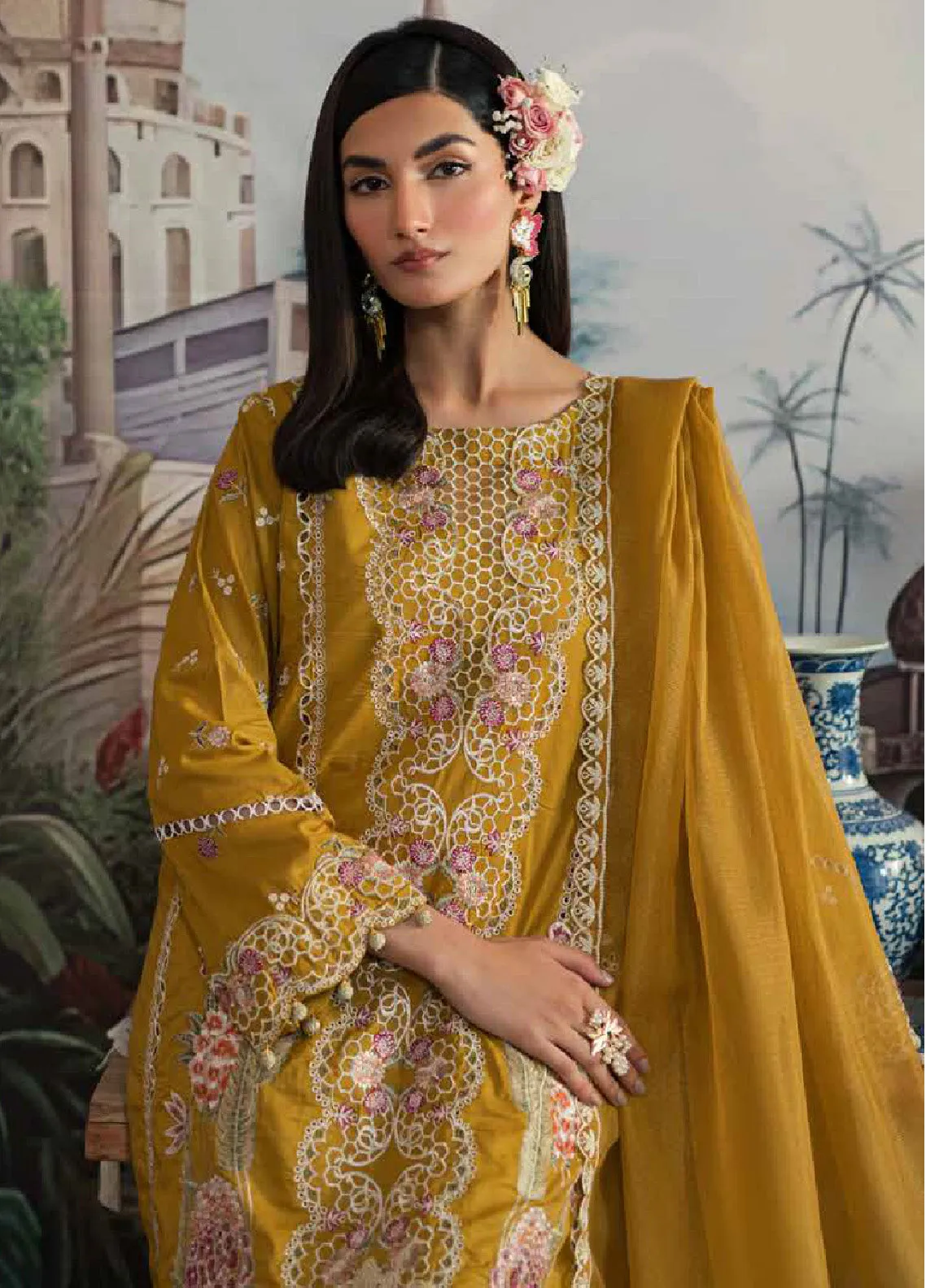 Ayra By Emaan Adeel Embroidered Lawn Unstitched 3 Piece Suit - EA24AL AR-06