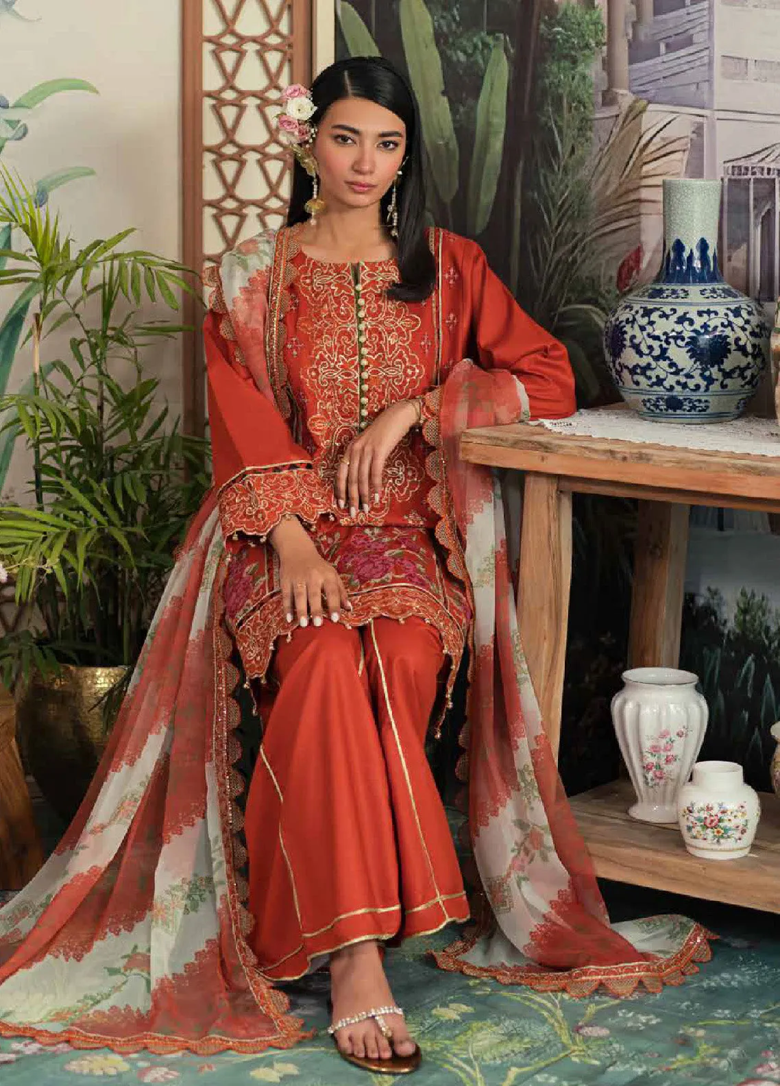 Ayra By Emaan Adeel Embroidered Lawn Unstitched 3 Piece Suit - EA24AL AR-08