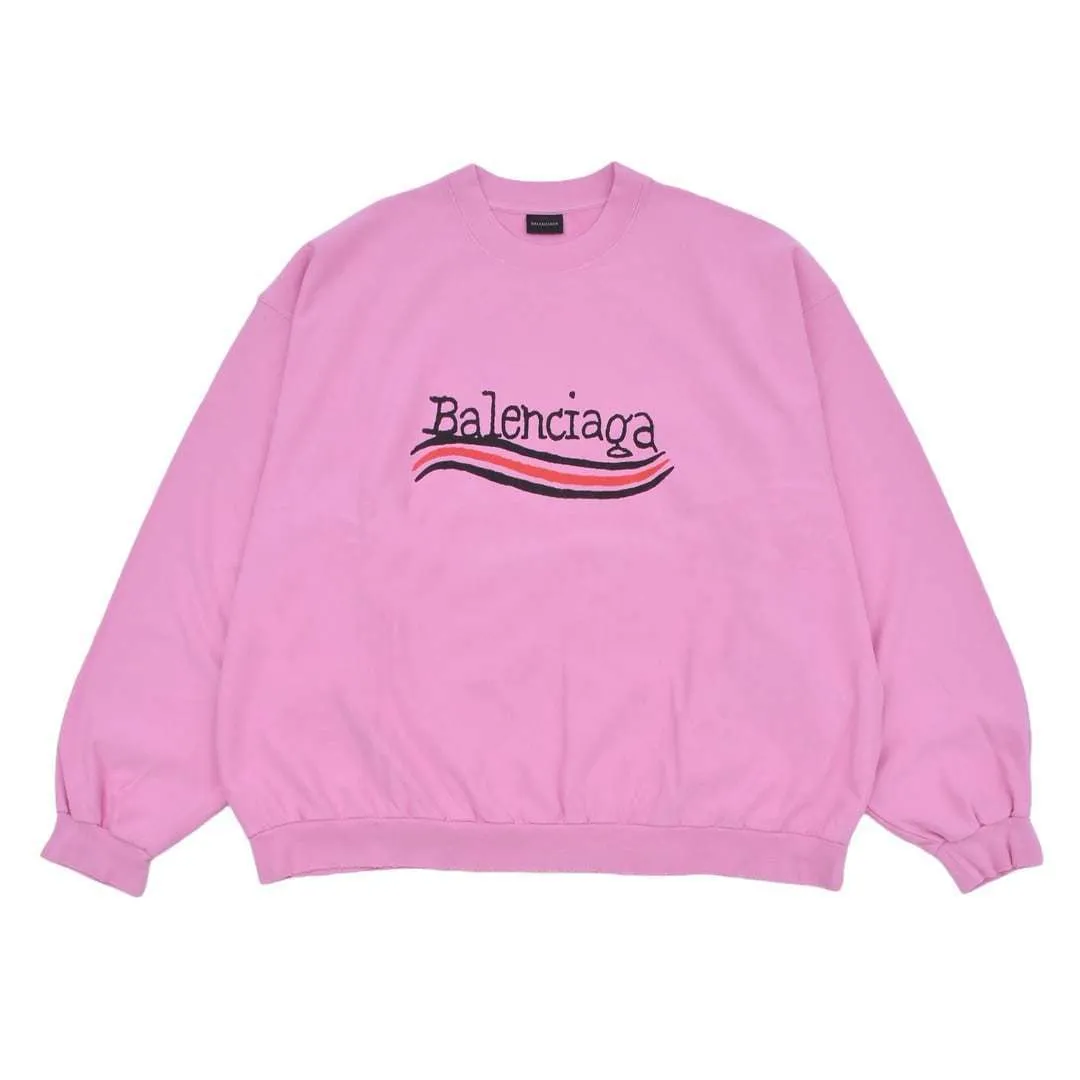 BALENCIAGA  |Crew Neck Street Style Long Sleeves Plain Cotton