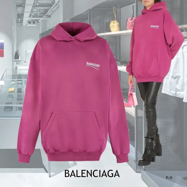 BALENCIAGA  |Unisex Blended Fabrics Street Style Long Sleeves Cotton