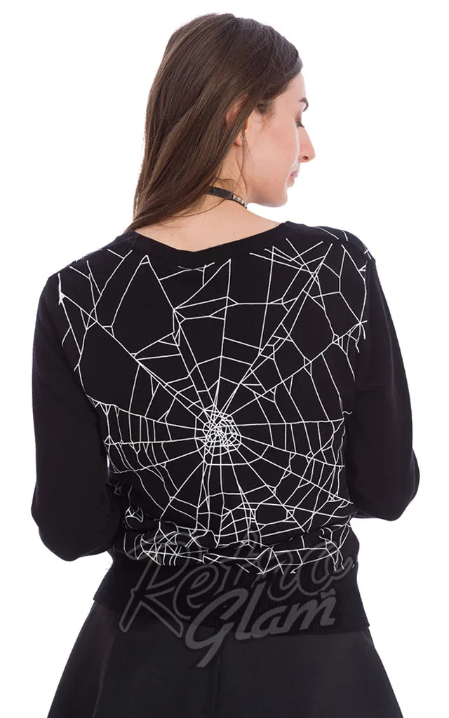 Banned Creepy Spider Cardigan - XL left only