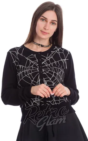 Banned Creepy Spider Cardigan - XL left only