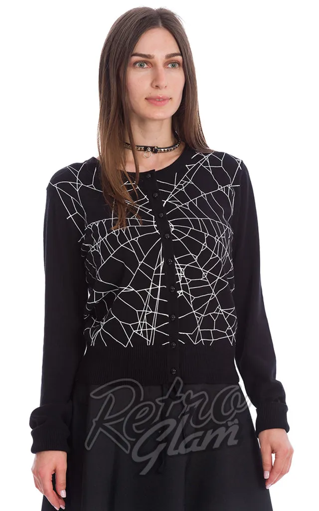 Banned Creepy Spider Cardigan - XL left only