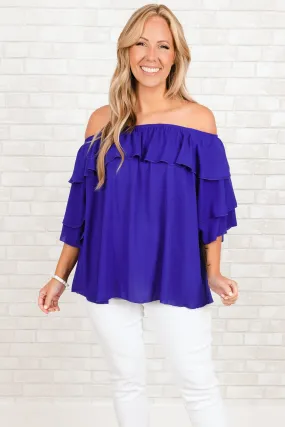 Barefoot On The Beach Top, Royal