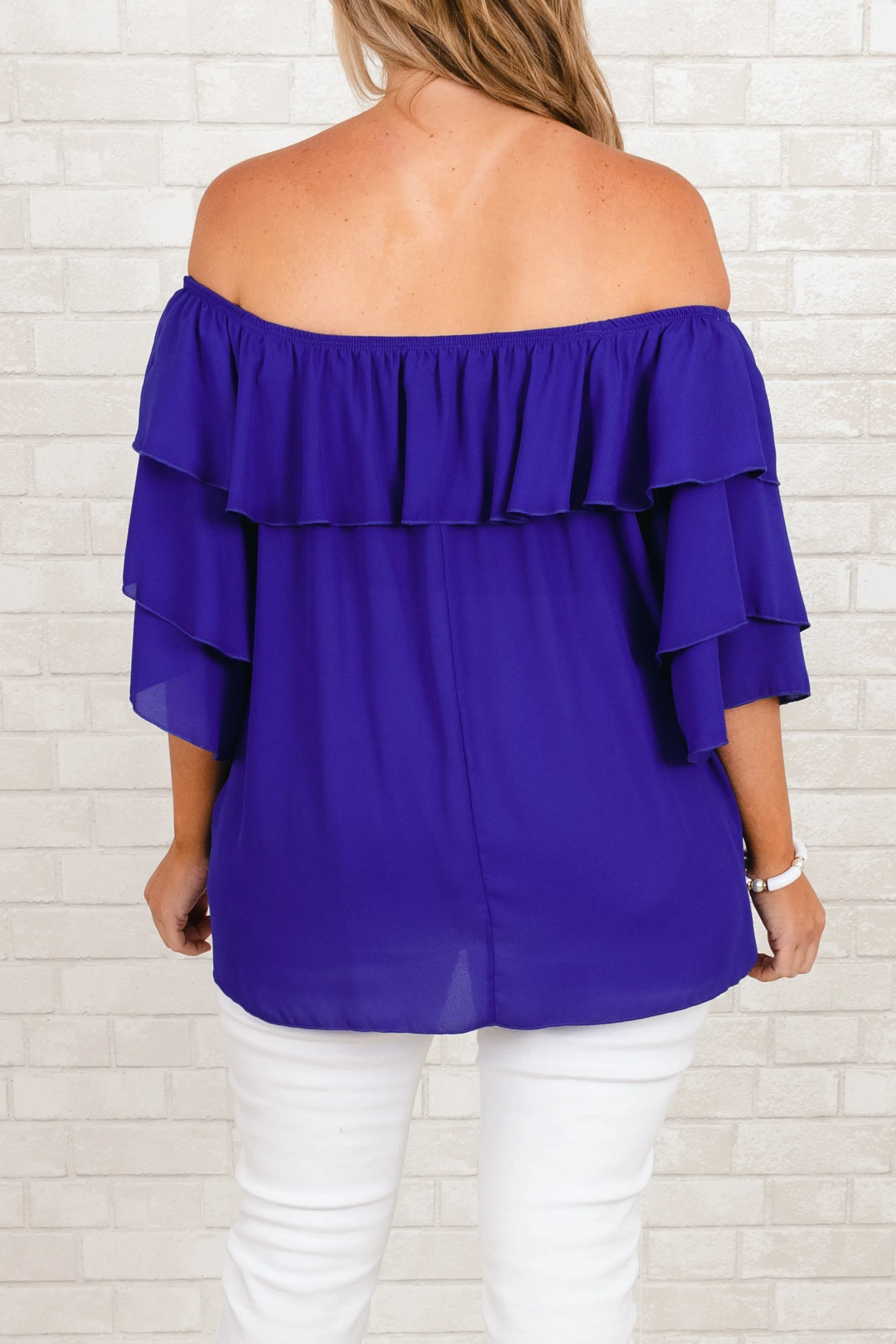 Barefoot On The Beach Top, Royal