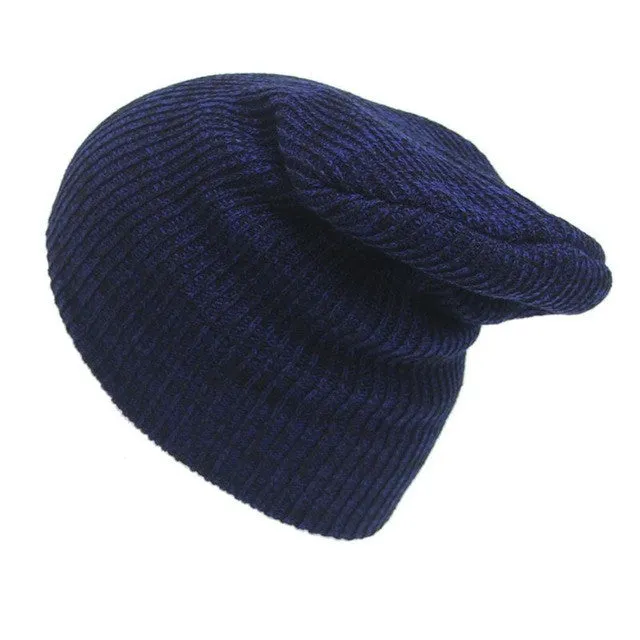 Beanies For Men Brief Solid Unisex Winter Warm Knitted Caps Crochet Turban Headdress Cap Bones Masculino Chapeu Feminino#B106 SM