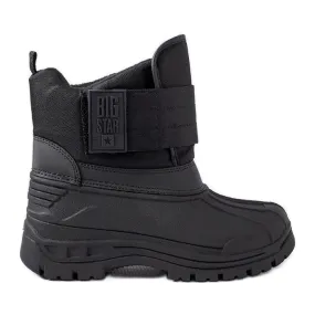 Black children's snow boots Big Star MM374122