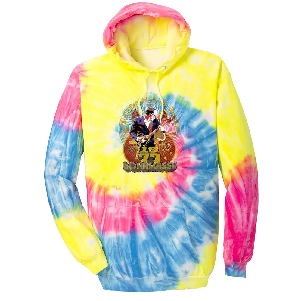 Blues Decades 70s Tie Dye Pullover Hoodie (Unisex)