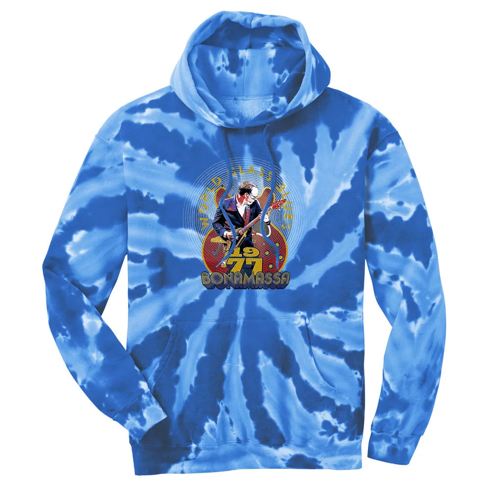 Blues Decades 70s Tie Dye Pullover Hoodie (Unisex)