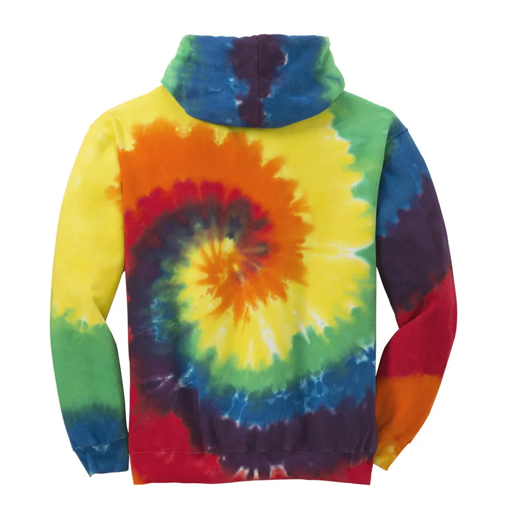 Blues Rock Triangle Tie Dye Pullover Hoodie (Unisex)