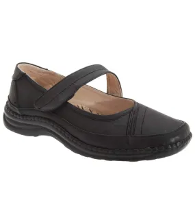 Boulevard Womens/Ladies Extra Wide EEE Fitting Mary Jane Shoes (Black) - UTDF168