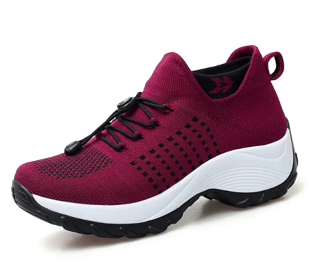 Breathable Mesh Women's Sneakers Socks Shoes