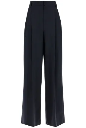 Brunello Cucinelli Wide Tropical Luxury Trousers   Blue