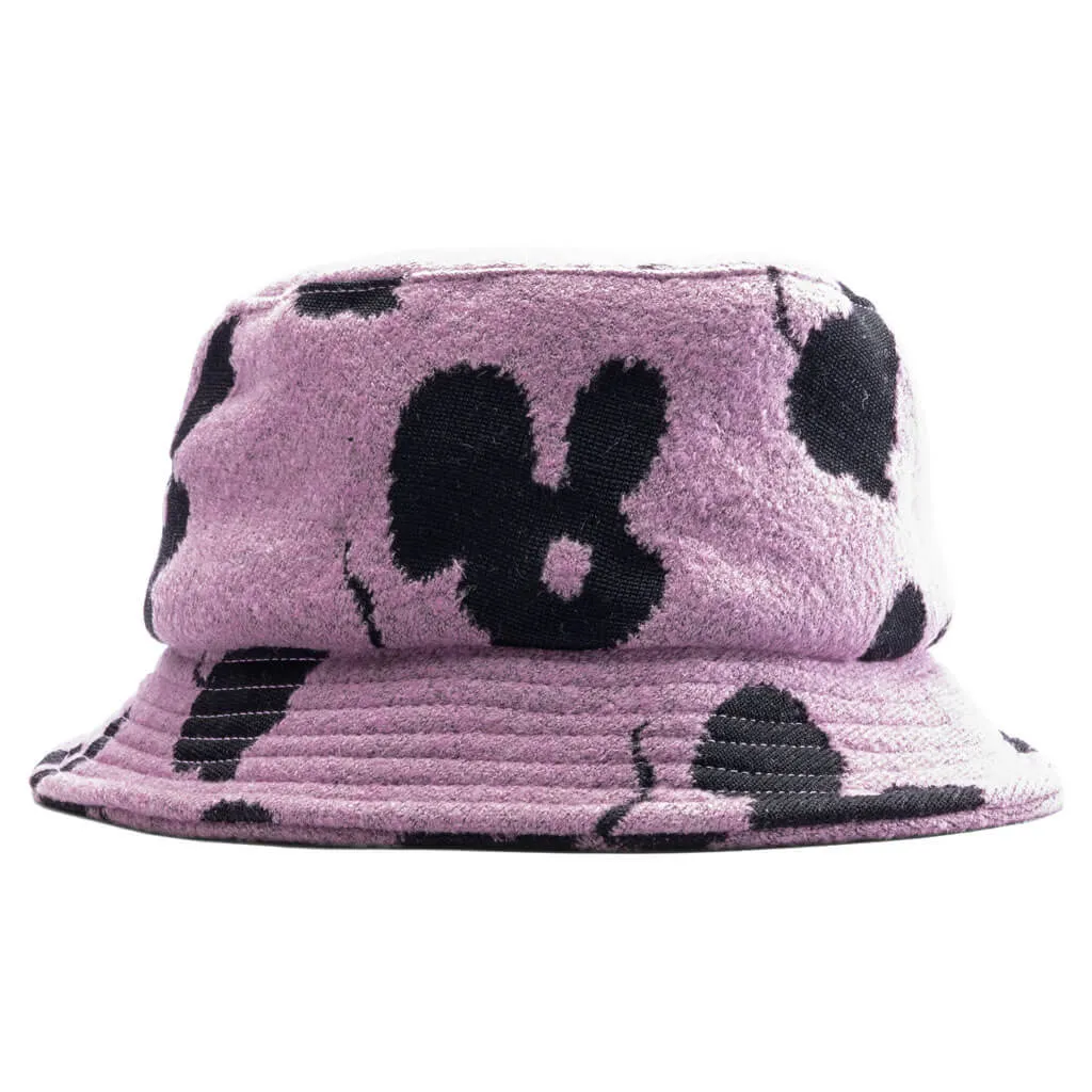 Bucket Hat - Lilac/Black