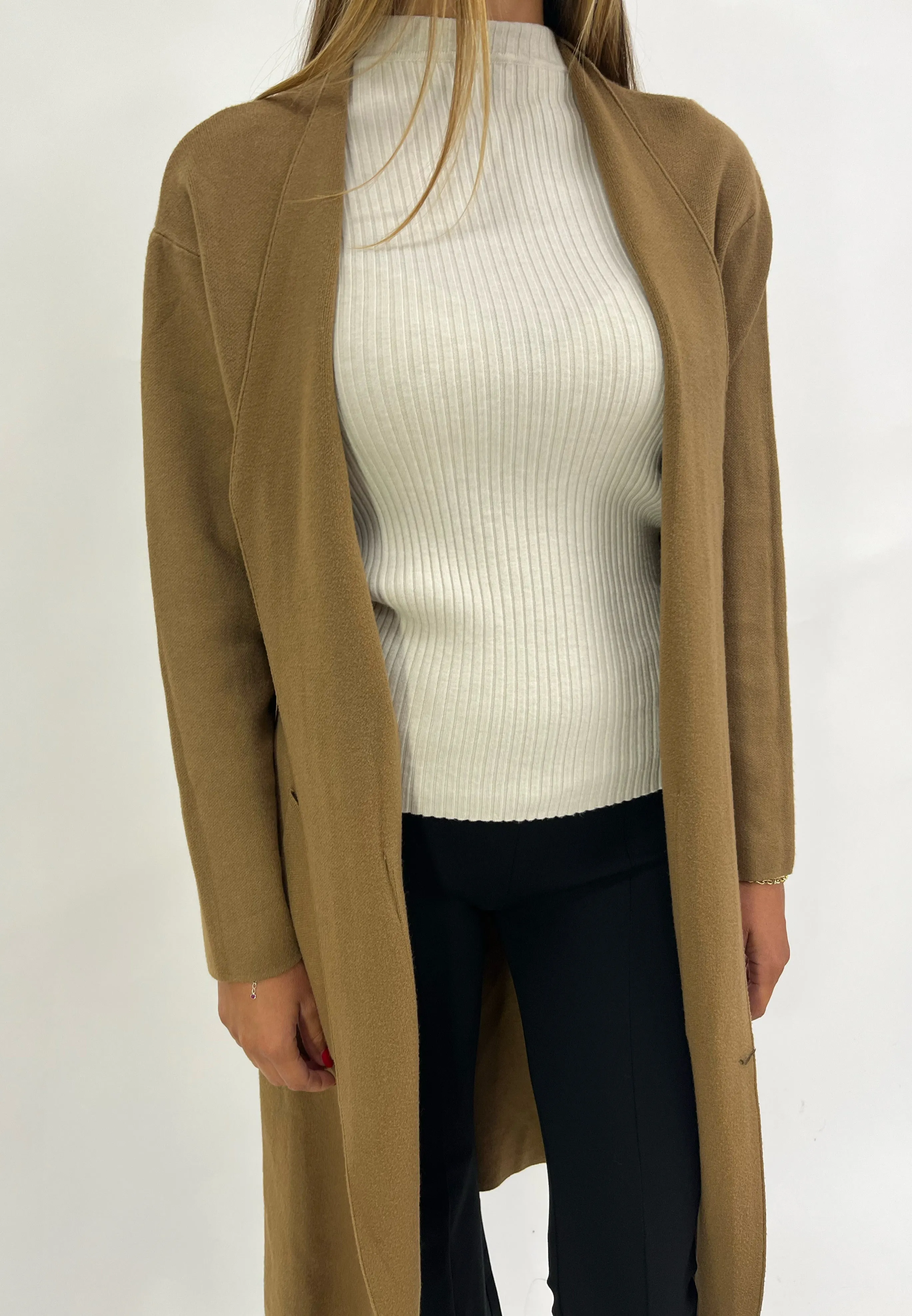 Cardigan lungo con tasche