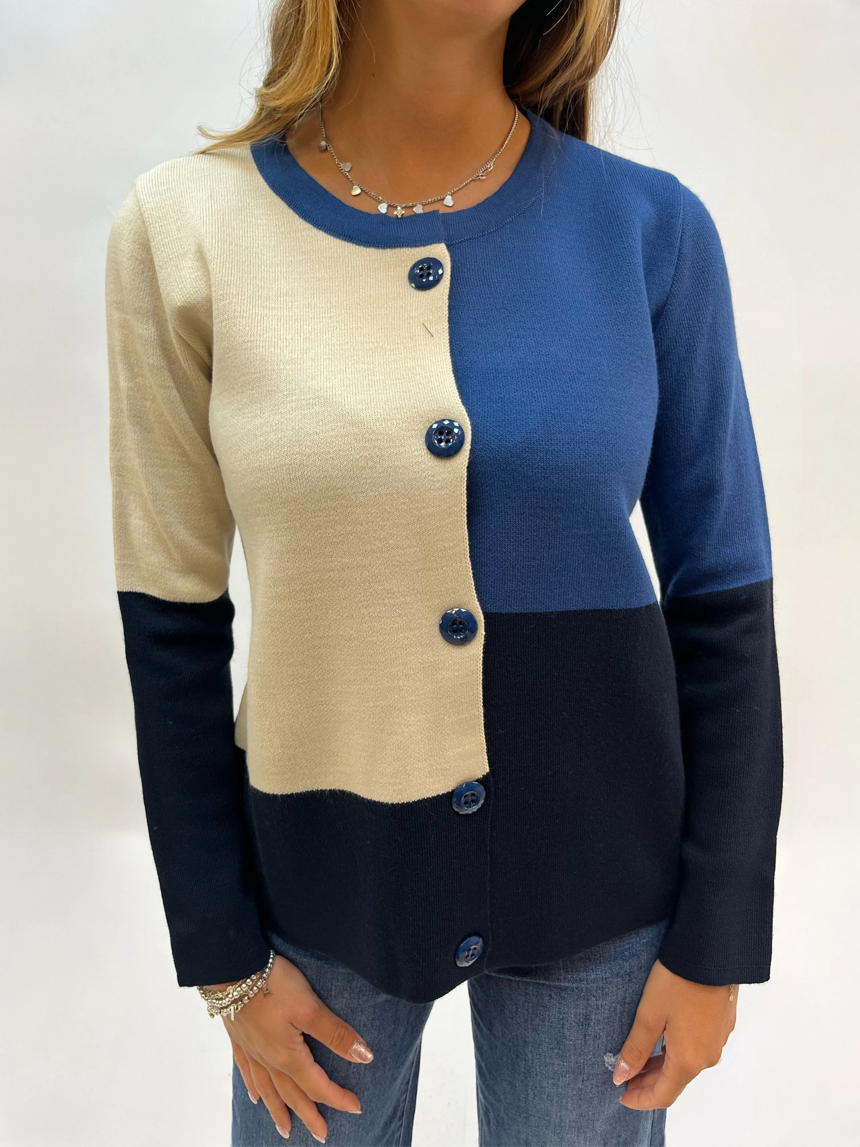 Cardigan premium basic tricolor