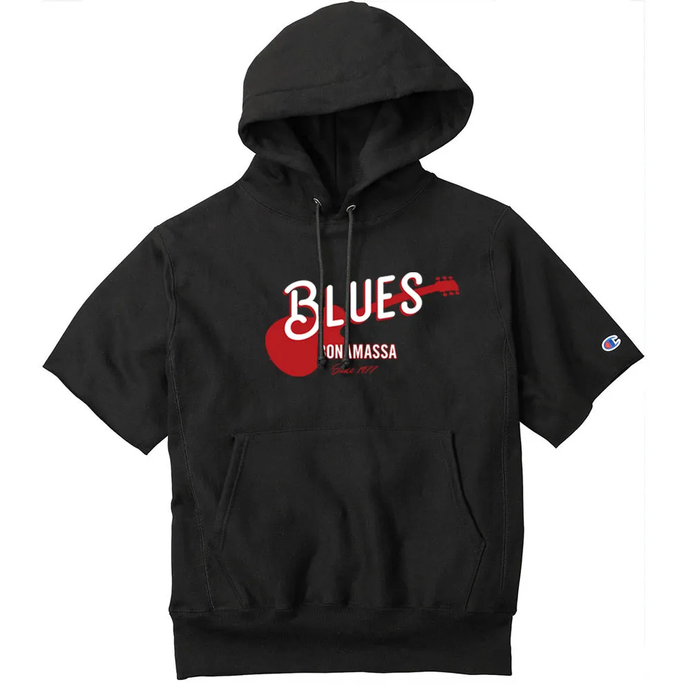 Certified Blues Champion Reverse Weave Short Sleeve Hoodie (Unisex)