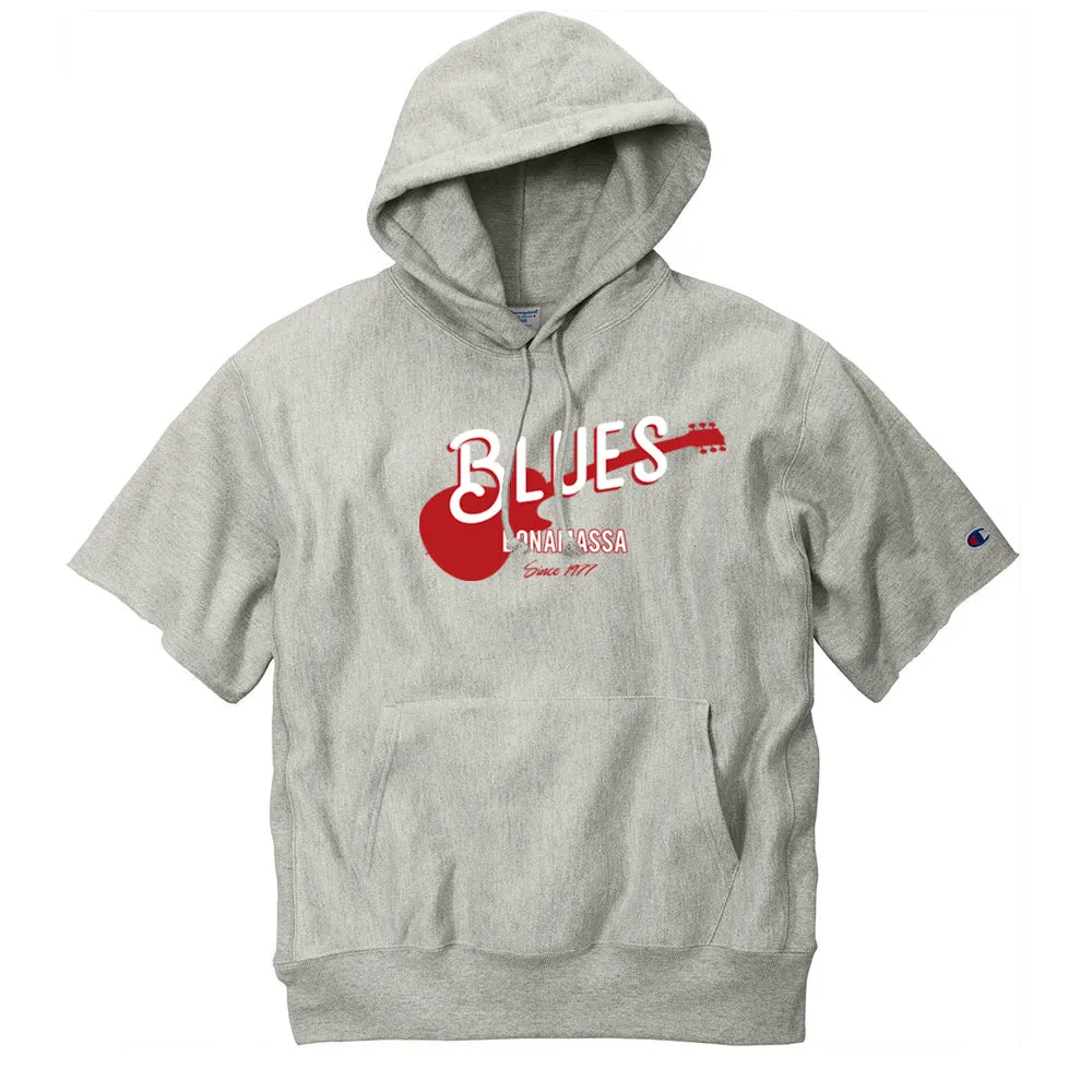 Certified Blues Champion Reverse Weave Short Sleeve Hoodie (Unisex)