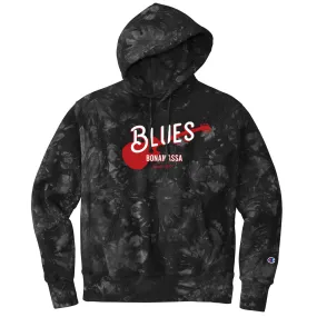 Certified Blues Champion Reverse Weave Tie Dye Hoodie (Unisex)