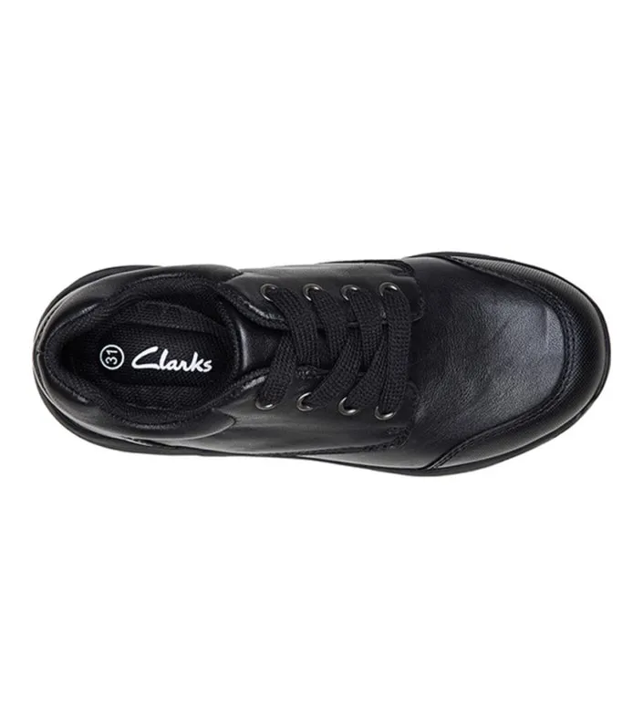 clarks alert junior boys school shoes