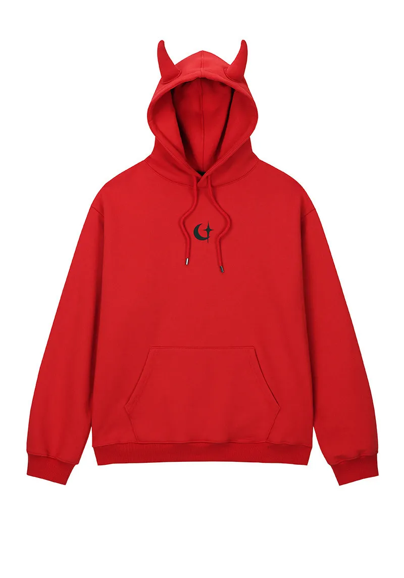 CLUT STUDIO  |●CLUT STUDIO● ZEPETO X devil hoodie - RED / unisex