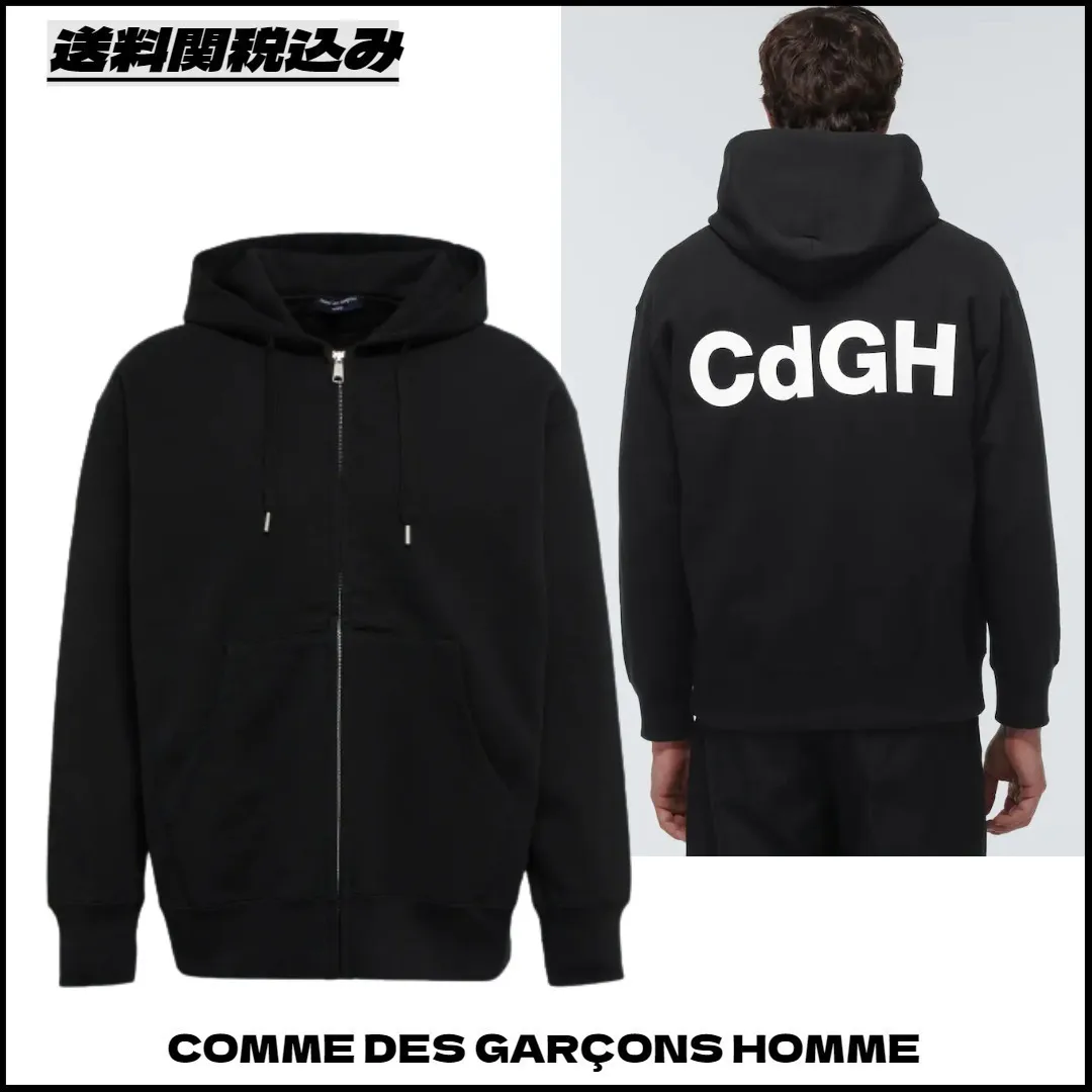 COMME des GARCONS  |Unisex Sweat Street Style Long Sleeves Plain Cotton Logo