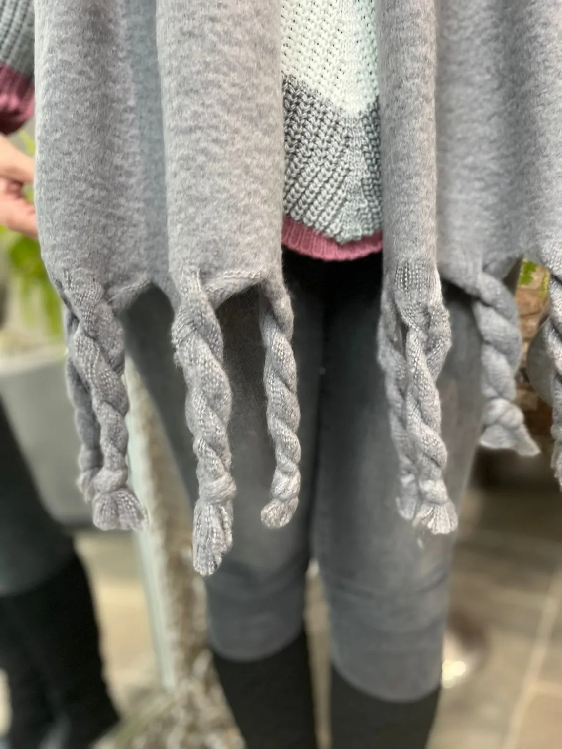 Cosy Twist Tassel Scarf