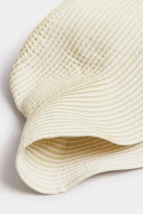 Cream Stitch Detail Bucket Hat