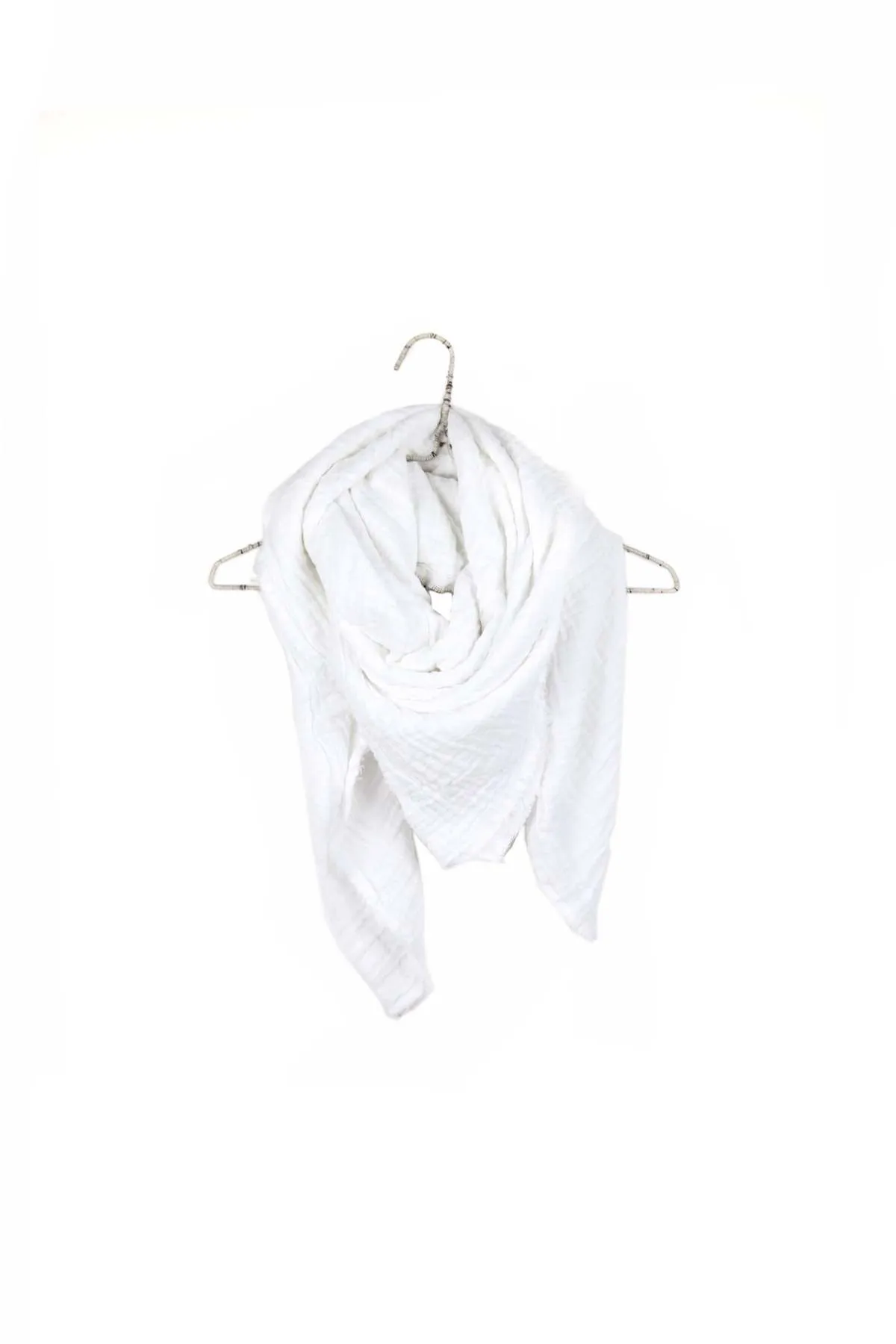 Crinkled Gauze Scarf