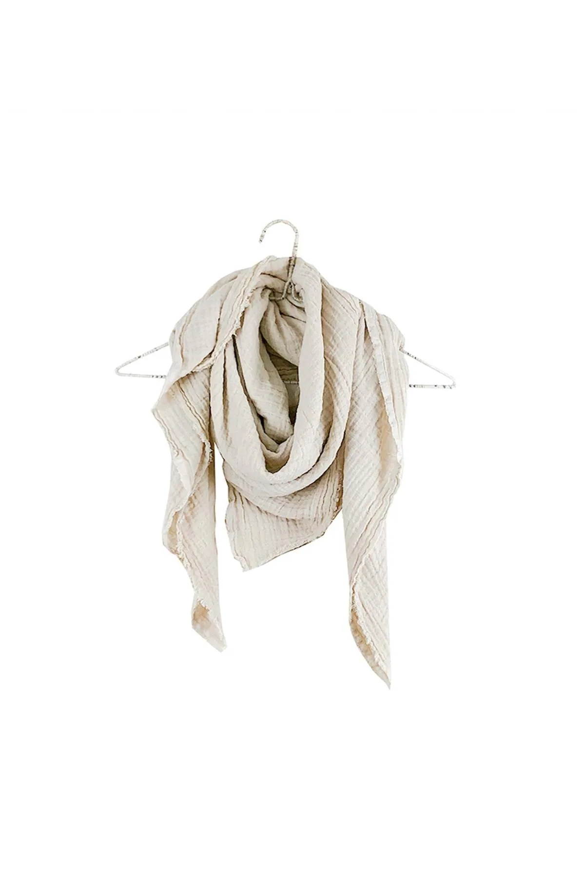 Crinkled Gauze Scarf