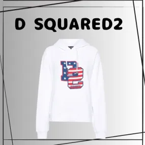 D SQUARED2  |Unisex Street Style Long Sleeves Plain Cotton Logo