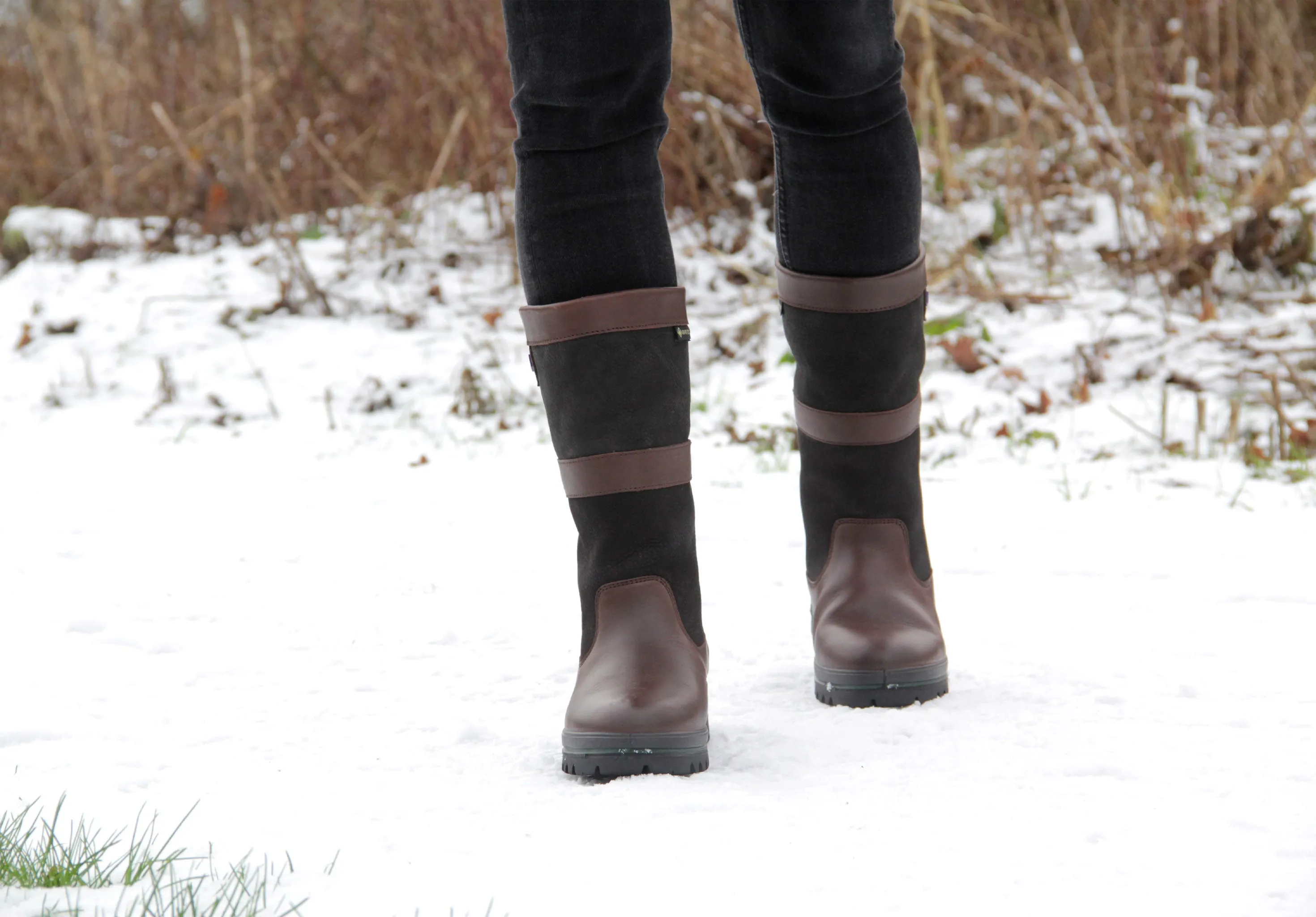 Donegal Ladies Country Boot - Black/Brown