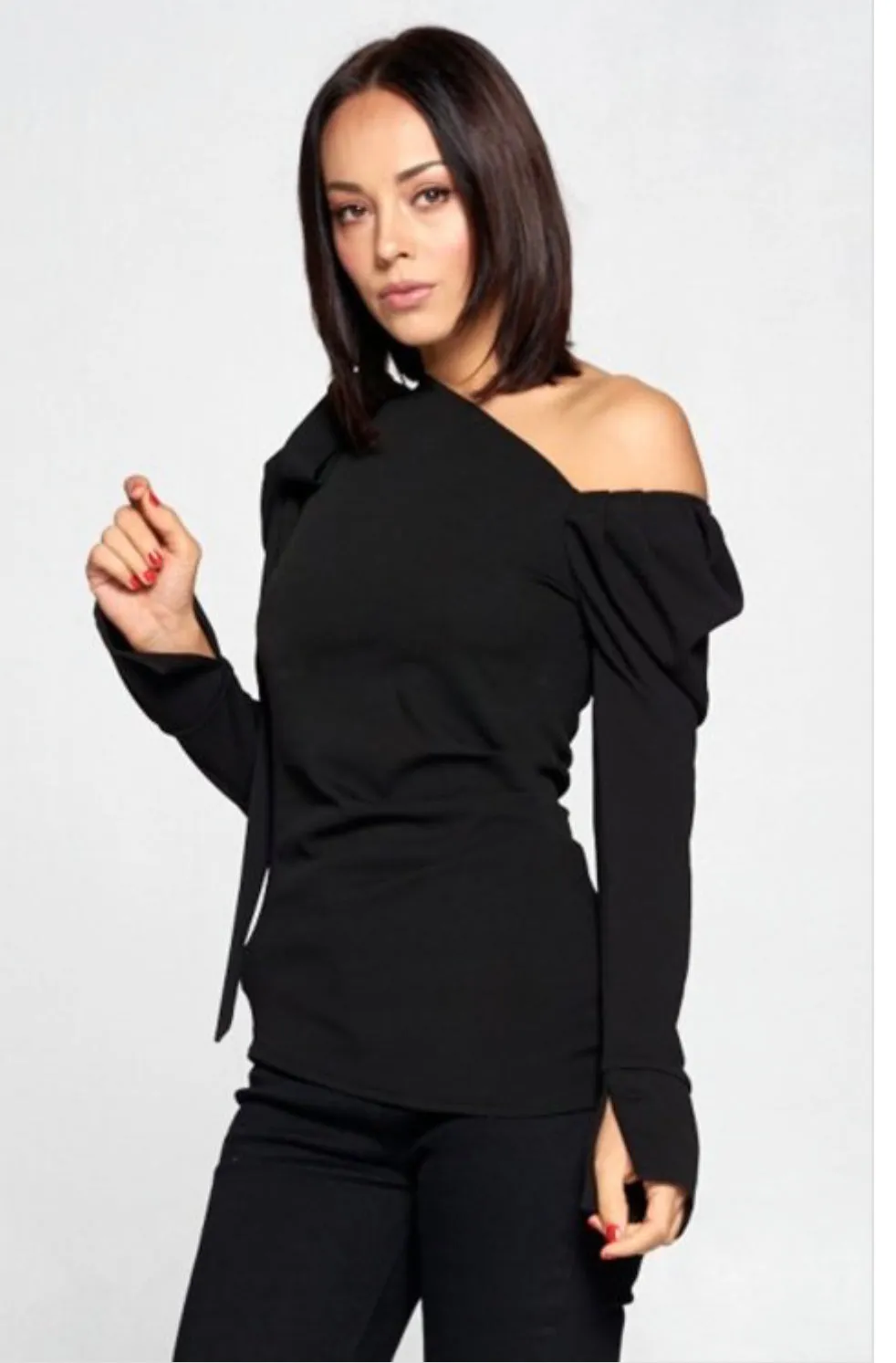 Drama Queendom Puffy Off Shoulder Long Sleeve Top - PREORDER