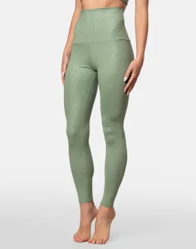 Embossed Snake Legging Sage