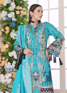 Firdous Fashion Printed Lawn Unstitched 3 Piece Suit - FF24PL F-01 BUNFLOW