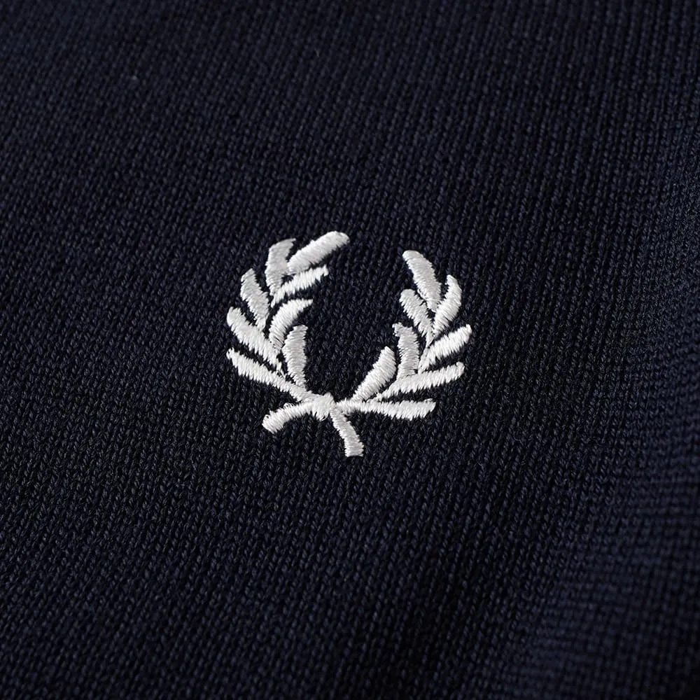 Fred Perry Reissues Tipped Cuff Knit PoloNavy & Snow White