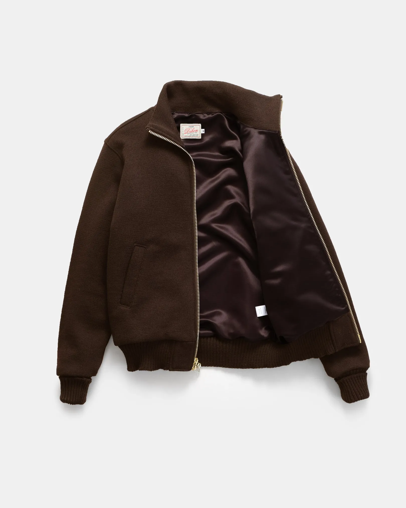 Full-Throttle Moto-Sweater - Brown