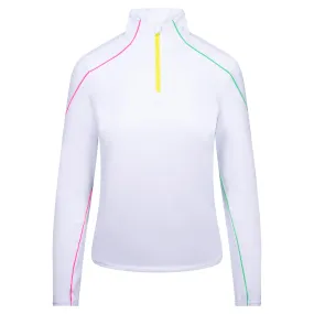 G/FORE Sun Shield Quarter Zip Golf Polo Snow