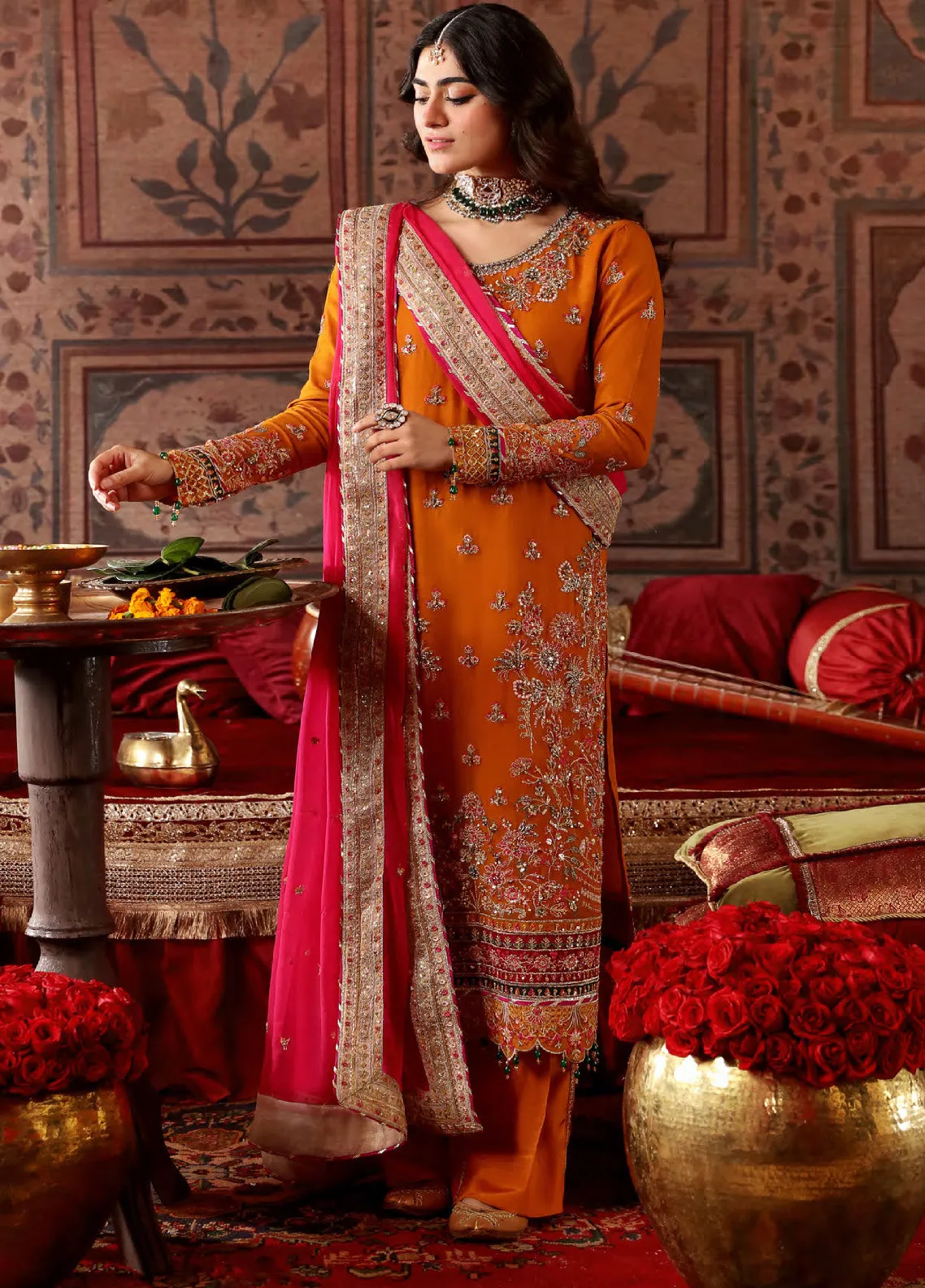 Ghazal By Emaan Adeel Luxury Embroidered Formal Chiffon 3 Piece Unstitched Suit - EA24G GH02