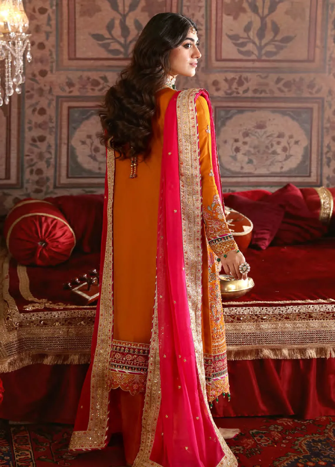 Ghazal By Emaan Adeel Luxury Embroidered Formal Chiffon 3 Piece Unstitched Suit - EA24G GH02